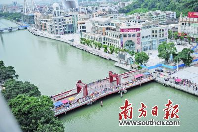 岐江城区段沿岸风景。南方日报记者
