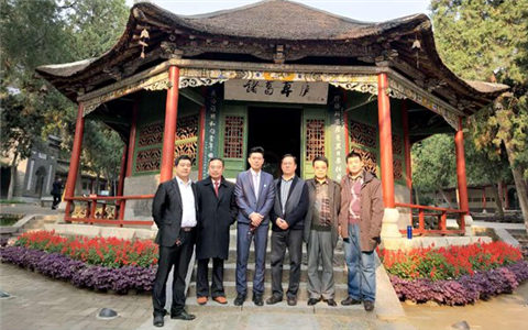 台湾中华时报社社长蔡跃顺到南阳参访