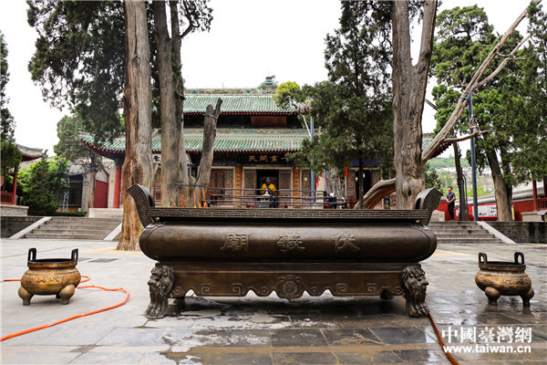 甘肃天水伏羲庙。(中国台湾网 李岳 摄)