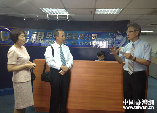 天津台办主任周克丽一行参访台湾民视