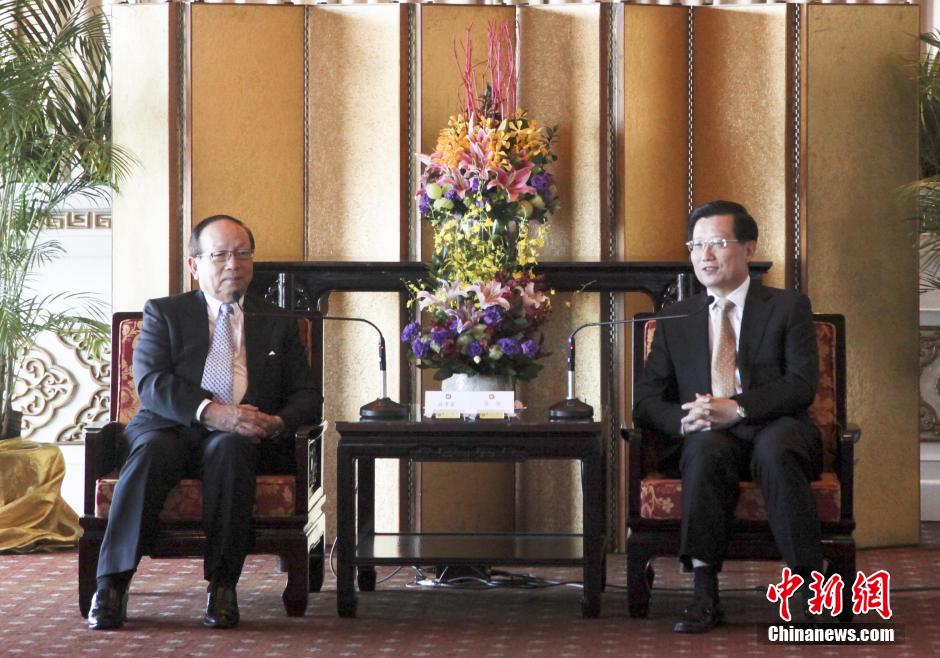 江西省委书记强卫访台 会见在台江西乡亲代表