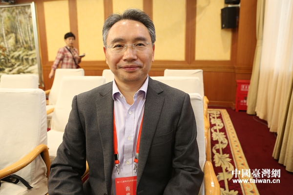 厦门大学台湾研究院经济所所长、教授唐永红接受中国台湾网专访。(中国台湾网 宣玲玲 摄)