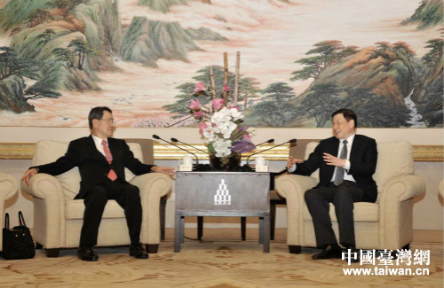 上海市市长应勇会见萧万长一行 上海市市长应勇会见萧万长一行