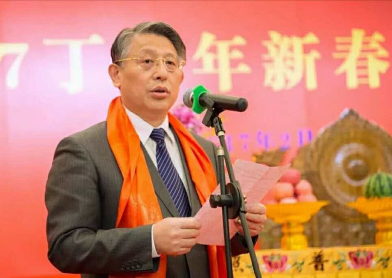 上海台商举办丁酉新春祈福法会 上海台商举办丁酉新春祈福法会