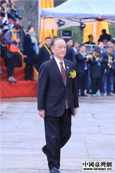 台湾新党主席郁慕明参加公祭黄帝典礼 中国台湾网 刘莹 摄。 台湾新党主席郁慕明参加公祭黄帝典礼 中国台湾网 刘莹 摄。