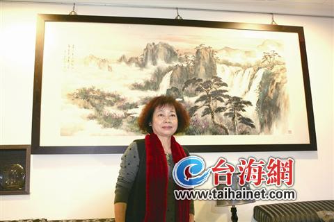 台湾风水画大师王品卉做“三好”人画“三好”画 台湾风水画大师王品卉做“三好”人画“三好”画
