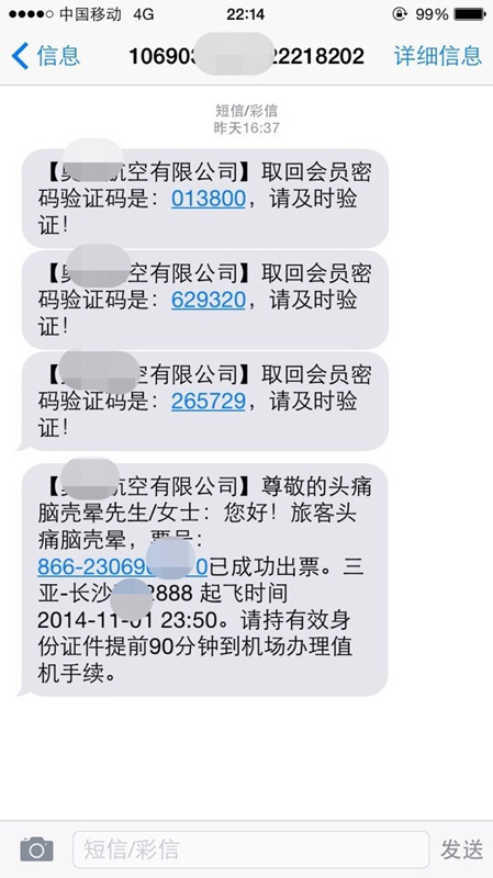 男子用网名 头痛脑壳晕 成功购机票 无法登机(