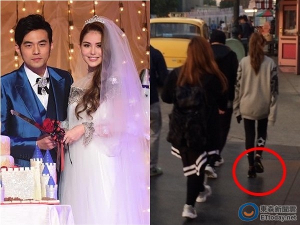 昆凌脚踩平底鞋与周杰伦同游美国 身型圆润疑怀孕(图) 昆凌脚踩平底鞋与周杰伦同游美国 身型圆润疑怀孕(图)