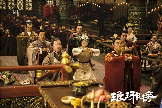 梁帝寿辰百官祝寿