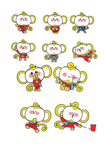 央视猴年春晚公布候选吉祥物 邀网友挑选(图)