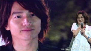 林志玲晒与言承旭同框照