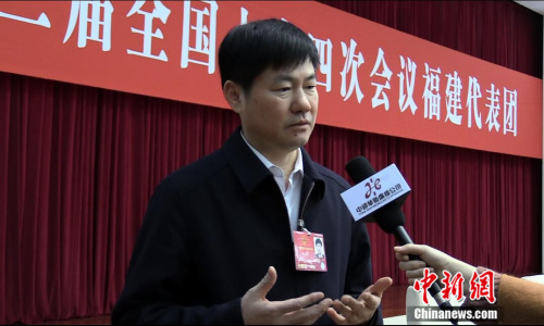全国人大代表、福州市长杨益民 (民生 摄)