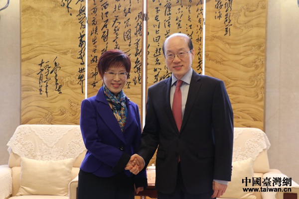 刘结一会见中国国民党前主席洪秀柱 刘结一会见中国国民党前主席洪秀柱