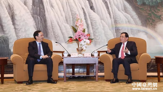 上海市委书记李强会见台湾新北市市长朱立伦一行 上海市委书记李强会见台湾新北市市长朱立伦一行