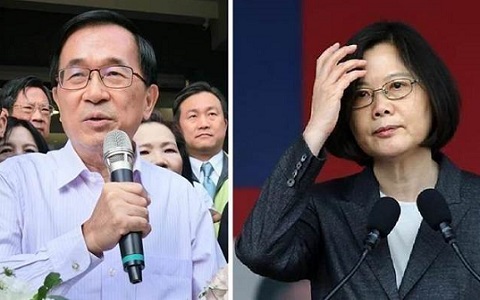 陈水扁大赞蔡英文人事案 网友直言:祸害台湾