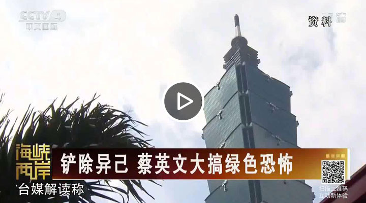 铲除异己 蔡英文大搞绿色恐怖