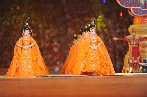 8月8日,第29届夏季奥林匹克运动会在北京国家体育场隆重开幕。这是开幕式现场。 新华社记者李尕摄