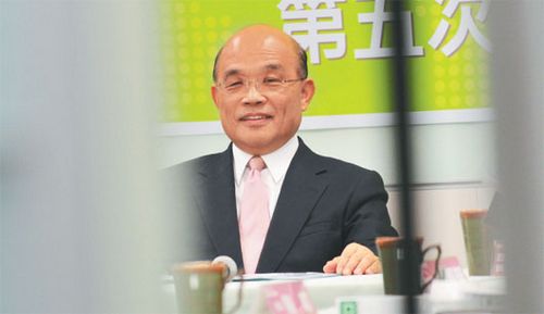 苏贞昌:大陆在国际上打压台湾是不自信好可惜