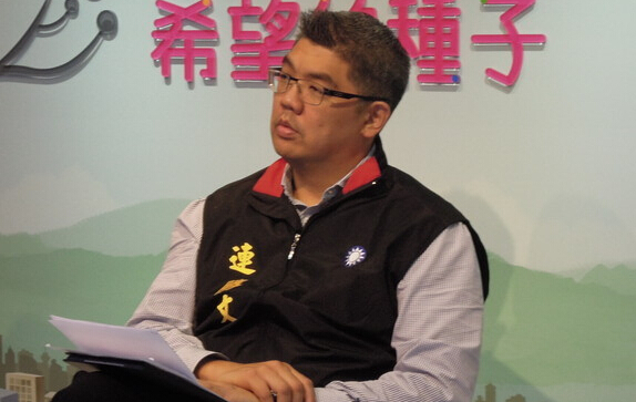 连胜文谈陆韩FTA对台北影响。(台媒图) 连胜文谈陆韩FTA对台北影响。(台媒图)