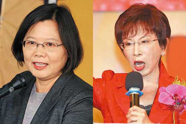 蔡英文急独,洪秀柱急统 蔡英文急独,洪秀柱急统