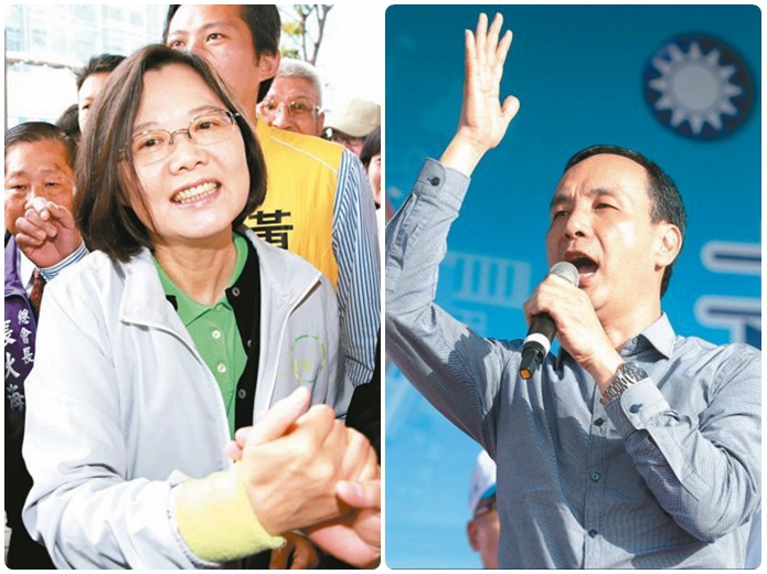 蔡英文回避"炒地"再打模糊牌,朱宋隔空炮轰。(合成图/《联合报》) 蔡英文回避"炒地"再打模糊牌,朱宋隔空炮轰。(合成图/《联合报》)