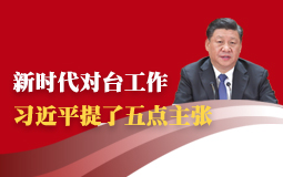 新时代对台工作 习近平提了五点主张