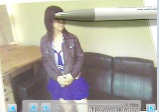 林姓负责人被逮时穿着蓝色水手服,披着时髦的皮衣,她有张瓜子脸、身材瘦小,皮肤白晰,和一般年轻美眉没两样,但她其实已经48岁。(图片来源:台湾今日新闻)