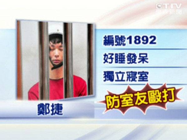 郑捷被关独立寝室以防遭到室友殴打 郑捷被关独立寝室以防遭到室友殴打