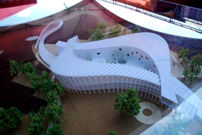 台北故宫南院主体建筑模型。(图片来自网络) 台北故宫南院主体建筑模型。(图片来自网络)