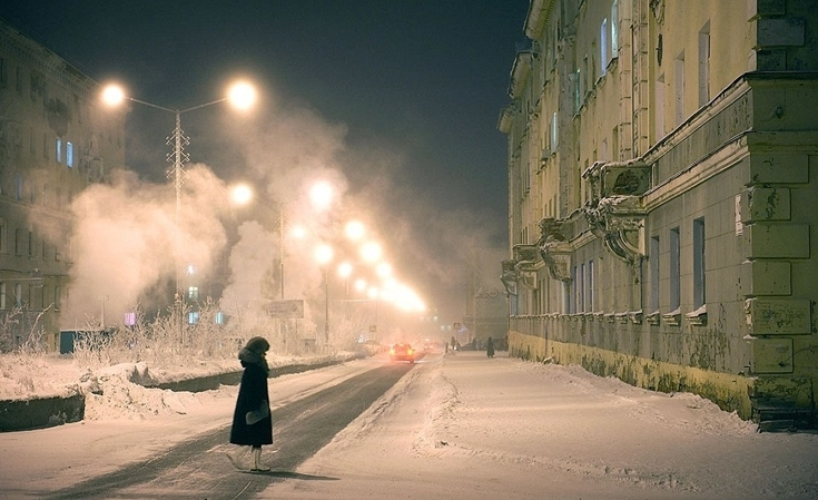 零下55度两个月不见阳光 堪称地球最孤寂城市(图) 零下55度两个月不见阳光 堪称地球最孤寂城市(图)