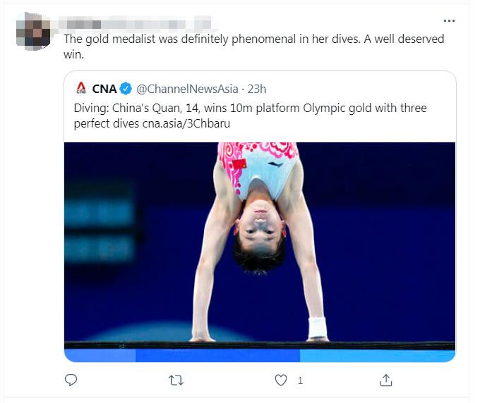 图五:外国网友评论。图片来源:外国网友在社交媒体推特平台转发亚洲新闻台新闻并评论截图。