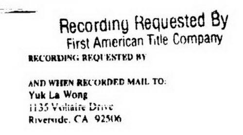 王黎明房产转让协议受让方是“黄玉拉”(Yuk La Wong)(摘自转让协议)