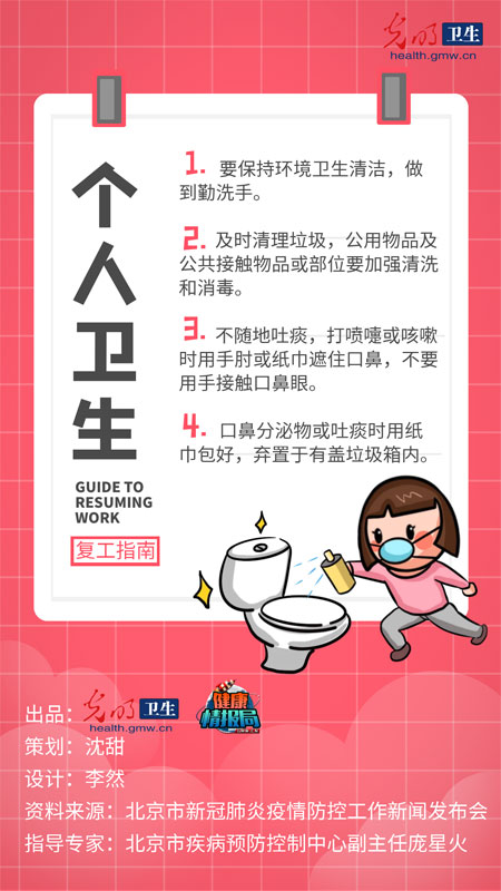 【防疫海报】复工复产别慌,这份日常办公防护指南请收好