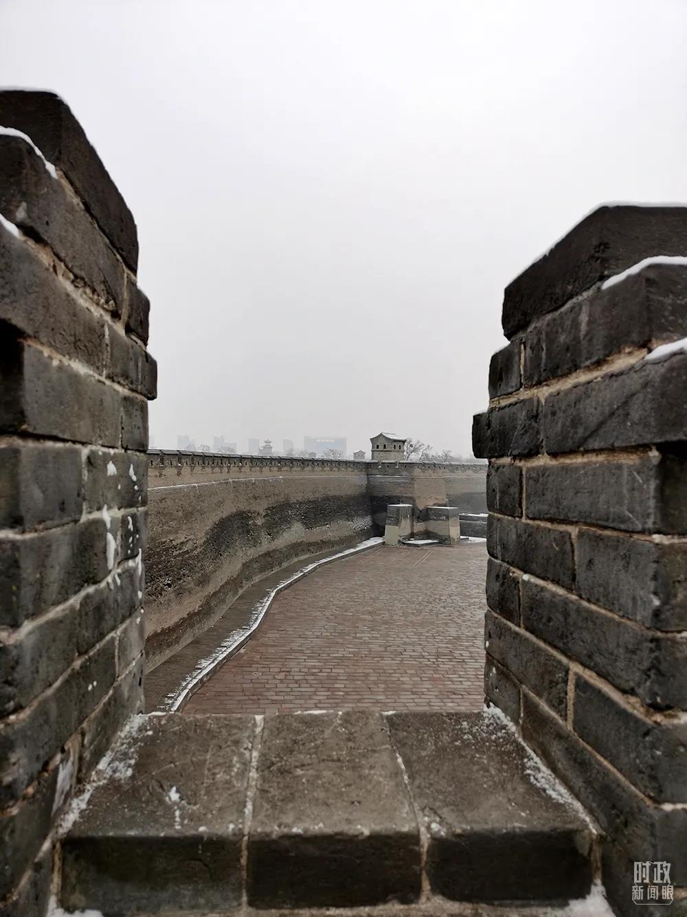 △平遥古城墙。(总台央视记者杨波拍摄)