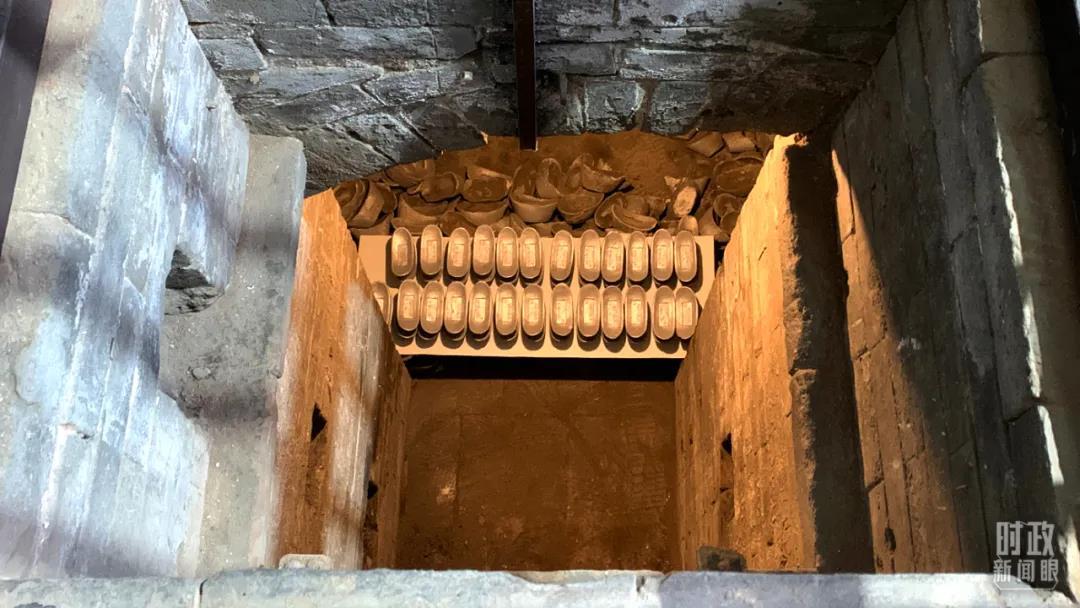 △日昇昌票号博物馆的地下金库。(总台央视记者段德文拍摄)