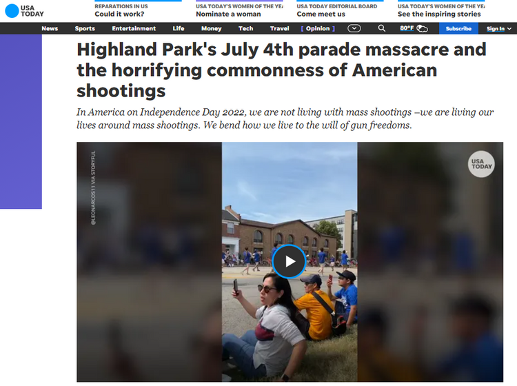 血腥“独立日” 海外网友:美国是一部恐怖电影_fororder_今日美国