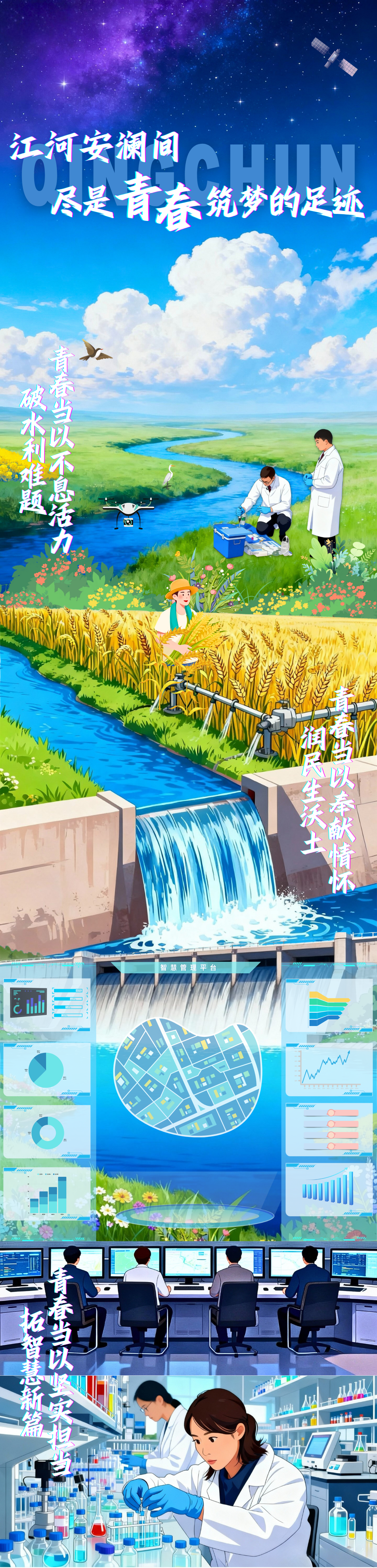 青春华章｜漫评：江河安澜间，尽是青春筑梦的足迹