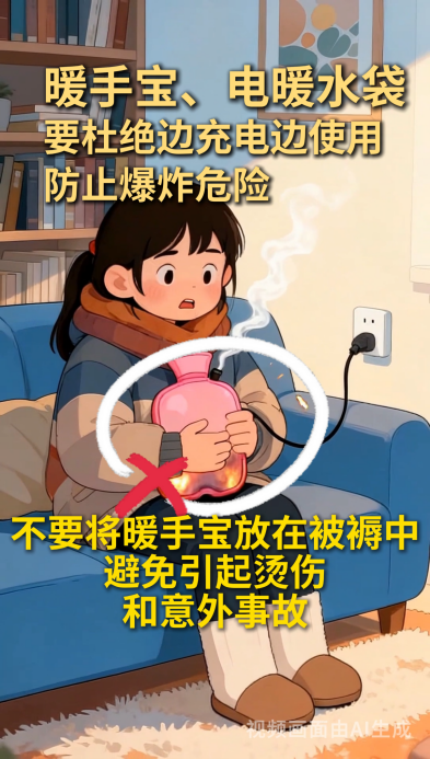 AI动画|防患于未然,看看冬季居家取暖的正确打开方式