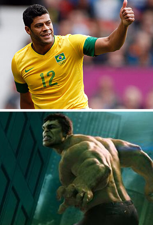 巴西边锋浩克从小就爱看漫画《不可思议的浩克》 巴西边锋浩克从小就爱看漫画《不可思议的浩克》