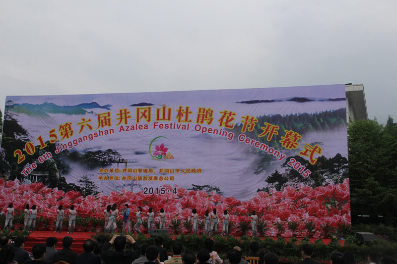 第六届井冈山杜鹃花节今天上午举行了隆重的开幕式 第六届井冈山杜鹃花节今天上午举行了隆重的开幕式