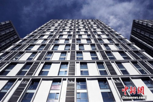 长春现错位楼 远望象马赛克