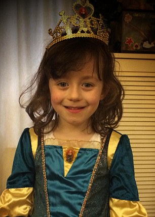 The little girl, pictured, died alongside her mother