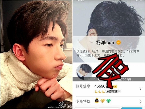 杨洋被人假冒身份开假账号骗取粉丝大量钱财