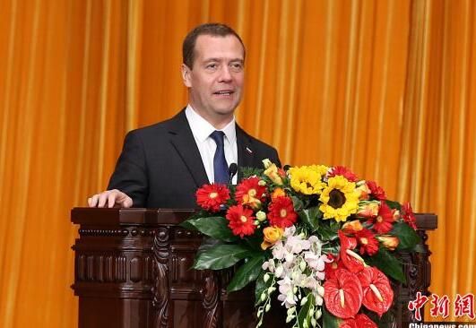 资料图片:俄罗斯总理梅德韦杰夫。中新社记者 刘震 摄