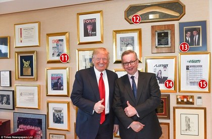 特朗普办公室陈设曝光:有物件和中国有关(图)