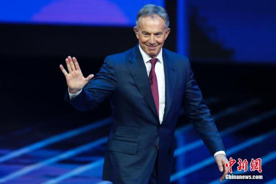资料图 英国前首相布莱尔。<a target='_blank' href='http://www.chinanews.com/'><p align=