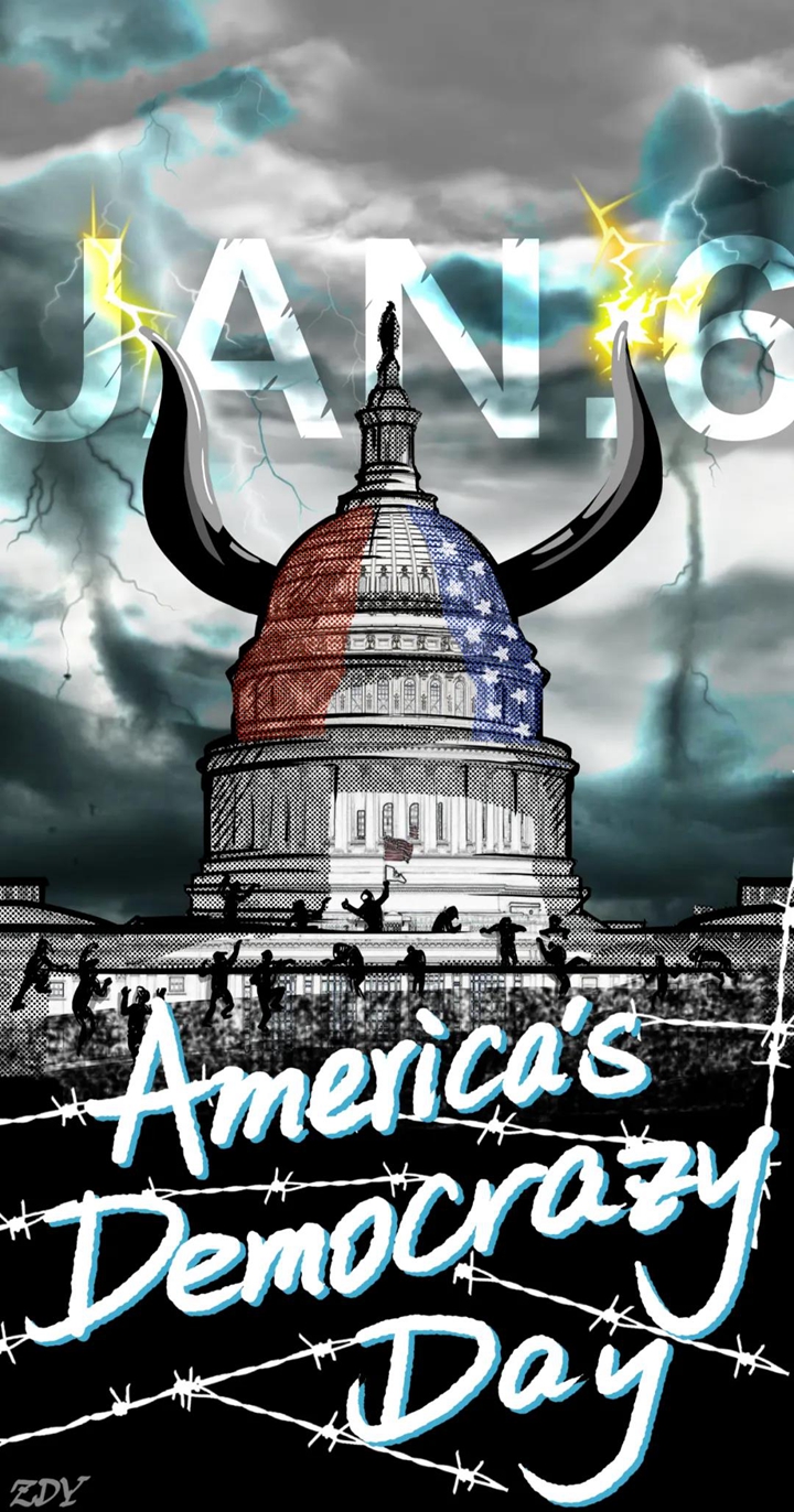 (图解:美国民主崩塌日)