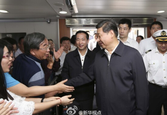 习近平在福建平潭考察 祝台胞“事业发达” 习近平在福建平潭考察 祝台胞“事业发达”