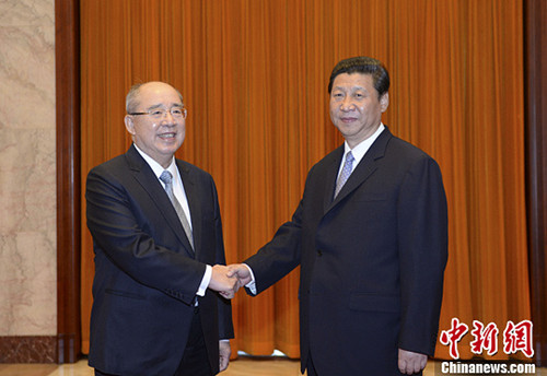 国共互动频密 朱立伦成十年来第3位登陆国民党主席 国共互动频密 朱立伦成十年来第3位登陆国民党主席