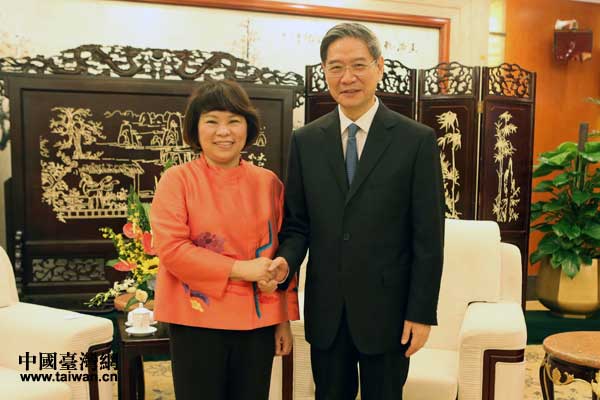 张志军会见黄敏惠、郁慕明 张志军会见黄敏惠、郁慕明